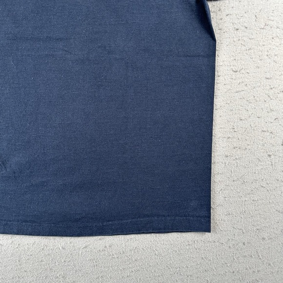 Vtg 90s Orion And The Wolves T Shirt Men's Medium Blue Wolf‎ Nature Stars - Picture 14 of 16